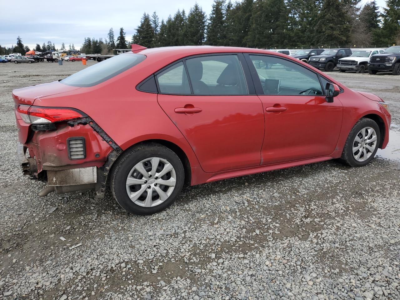 2020 Toyota Corolla VIN 5YFEPRAEXLP139028 Copart auction photo, rear end / side damage thumbnail 3