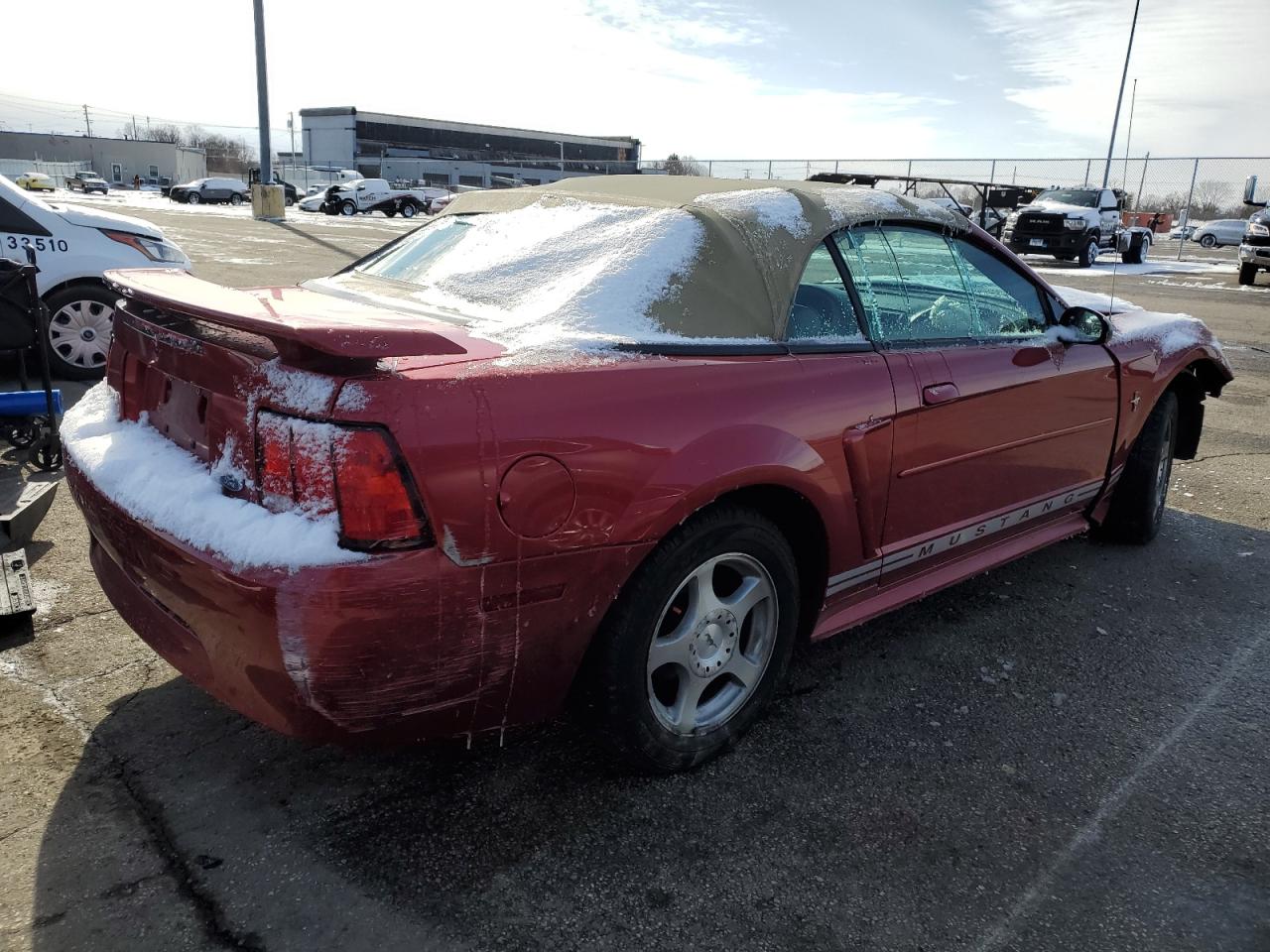 2003 Ford Mustang VIN 1FAFP44433F405416 Copart auction photo, front end / rear end damage thumbnail 3