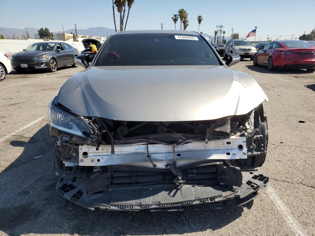 2019 Lexus ES VIN 58AB21B12KU001777 Copart auction photo, front end damage thumbnail 5