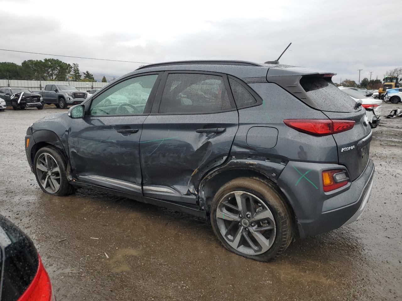 2018 Hyundai Kona VIN KM8K33A5XJU127145 Copart auction photo, all over damage thumbnail 2