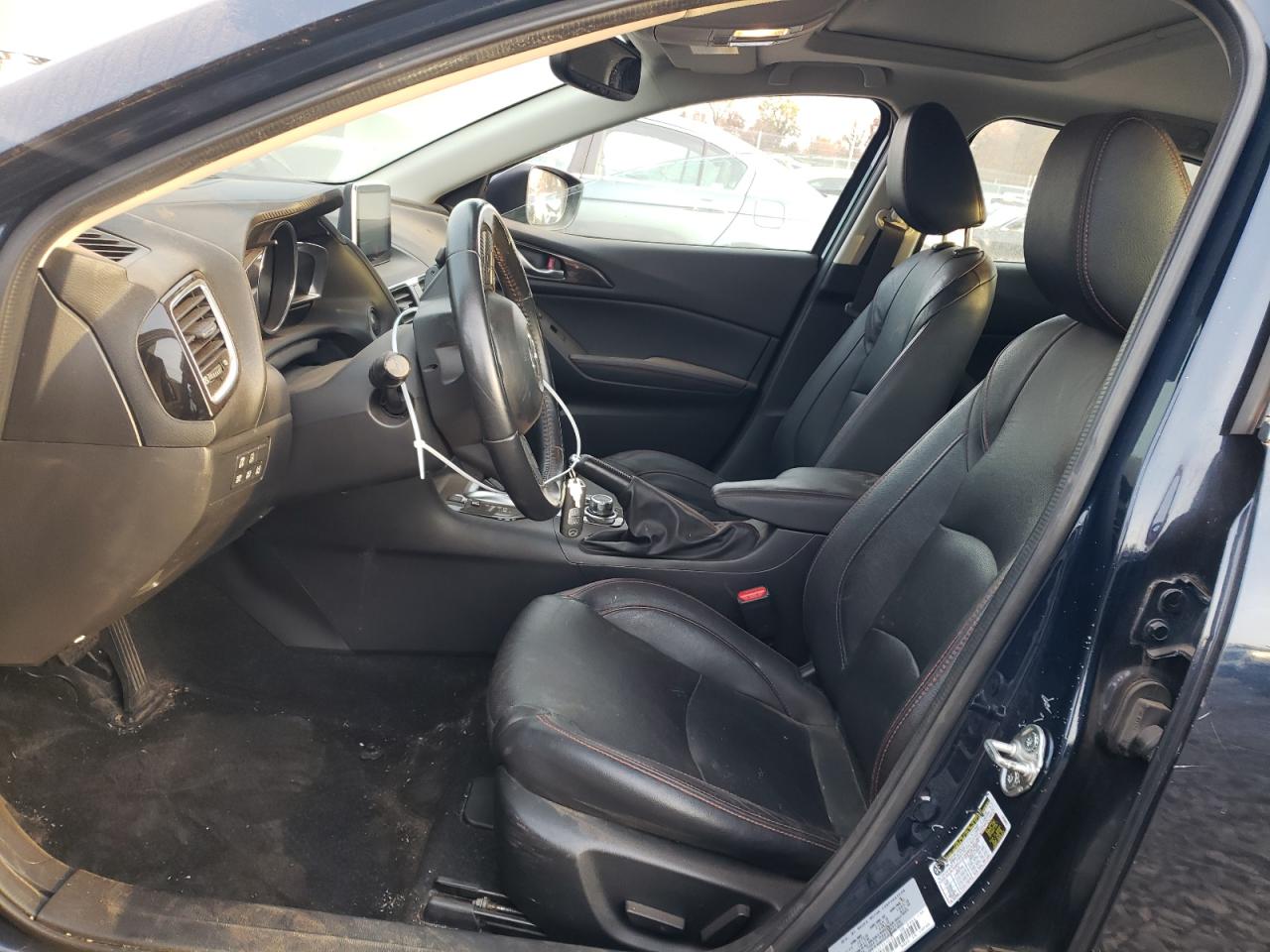 2016 Mazda 3 VIN JM1BM1N34G1313241 Copart auction photo, front end / side damage thumbnail 7