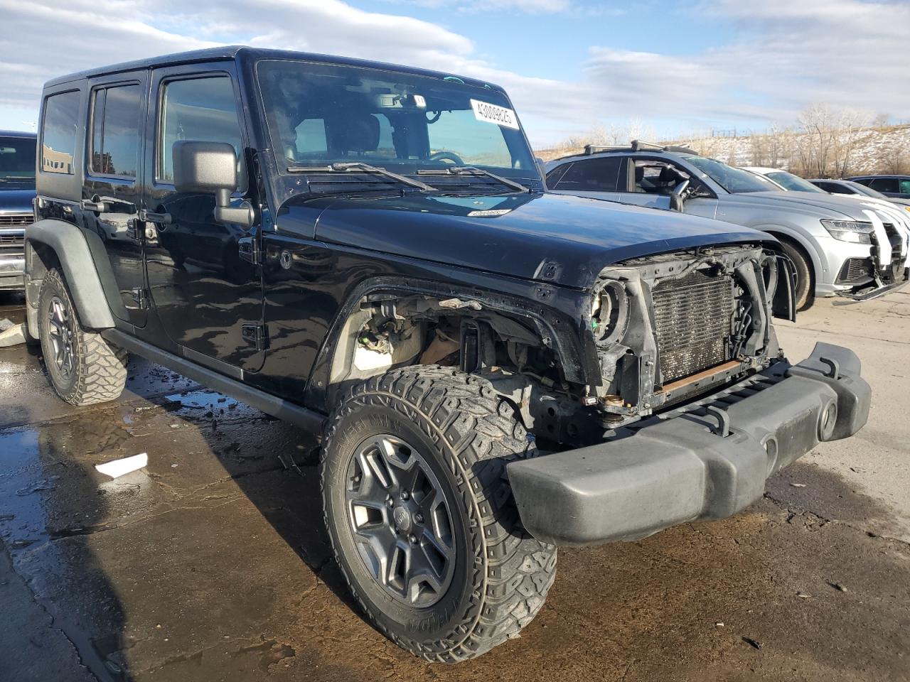 2014 Jeep Wrangler VIN 1C4BJWFG8EL166821 Copart auction photo, front end damage thumbnail 4