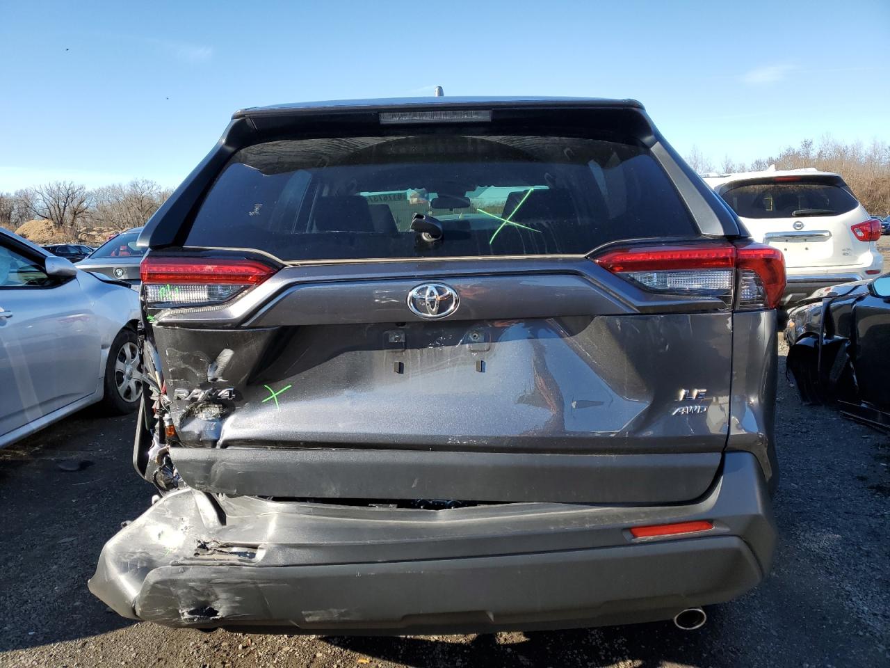 2019 Toyota RAV 4 VIN JTMG1RFV2KD508176 Copart auction photo, rear end damage thumbnail 6