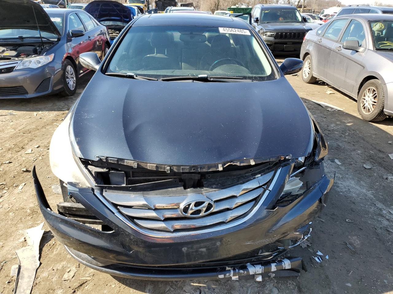 2011 Hyundai Sonata VIN 5NPEC4AC1BH037173 Copart auction photo, front end / rear end damage thumbnail 5