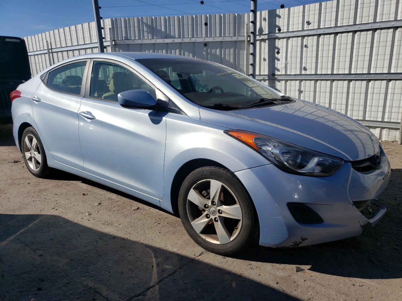2011 Hyundai Elantra VIN KMHDH4AE9BU111407 Copart auction photo, front end / hail damage thumbnail 4