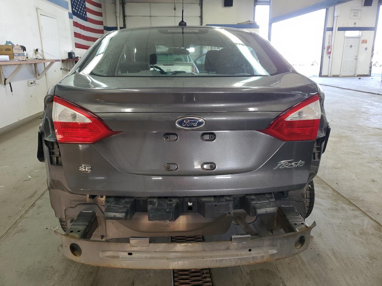 2016 Ford Fiesta VIN 3FADP4BJXGM191126 Copart auction photo, rear end damage thumbnail 6