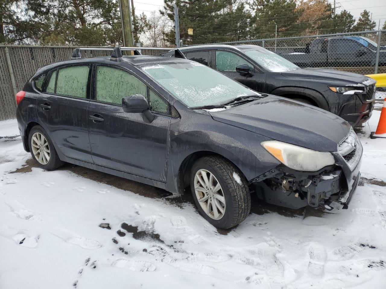 2013 Subaru Impreza VIN JF1GPAC68D2217876 Copart auction photo, front end / mechanical damage thumbnail 4