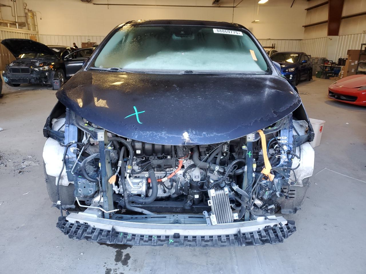 2022 Toyota Sienna VIN 5TDJRKEC7NS094939 Copart auction photo, front end damage thumbnail 5