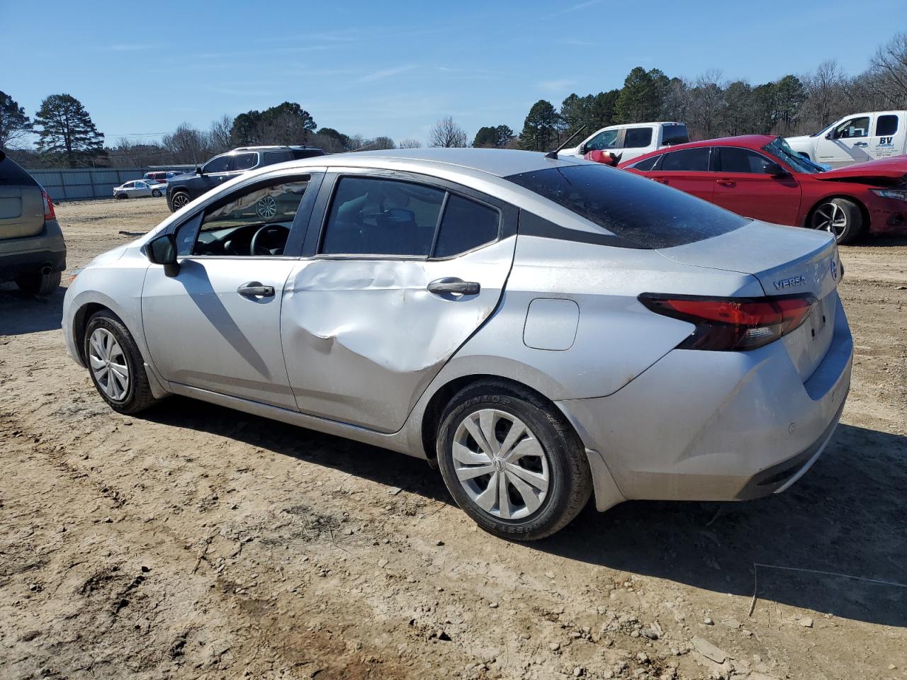 2021 Nissan Versa VIN 3N1CN8DV8ML806196 Copart auction photo, side / front end damage thumbnail 2