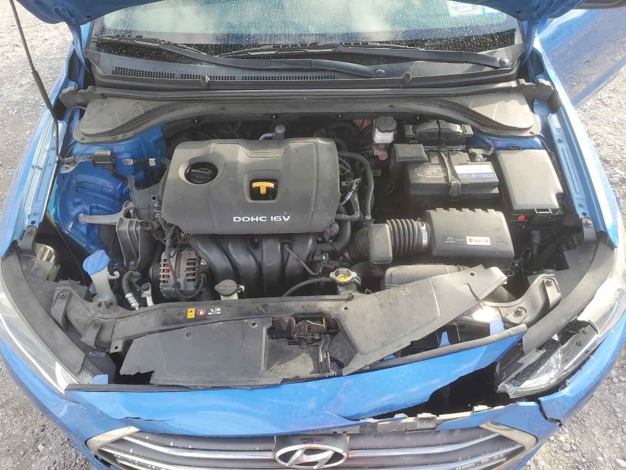 2017 Hyundai Elantra VIN KMHD84LF7HU196343 Copart auction photo, front end damage thumbnail 13