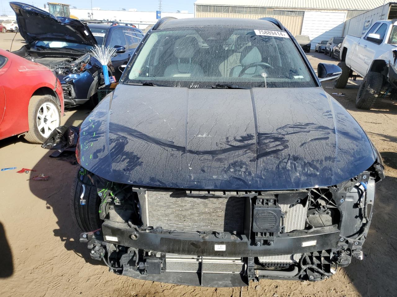 2022 Hyundai Tucson VIN KM8JECA19NU036666 Copart auction photo, front end damage thumbnail 5