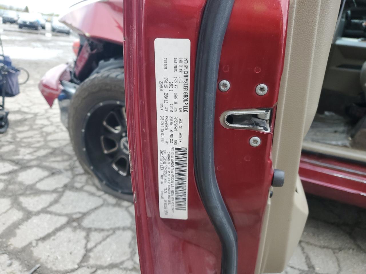 2011 Dodge RAM VIN 1D7RV1CT1BS597922 Copart auction photo, front end / side damage thumbnail 12