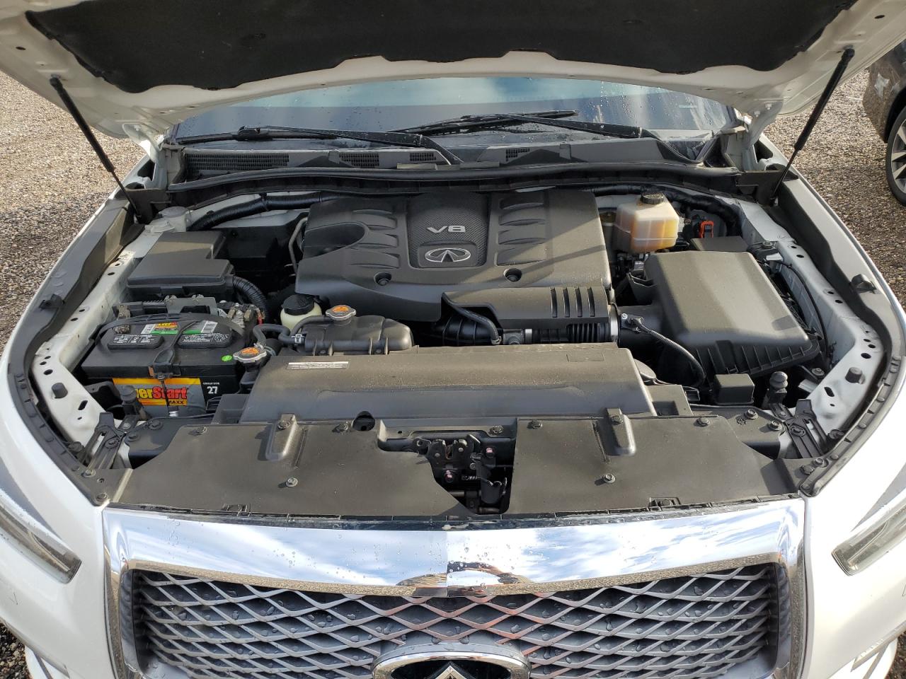 2018 Infiniti QX80 VIN JN8AZ2NF1J9660004 Copart auction photo, rear end / undercarriage damage thumbnail 12
