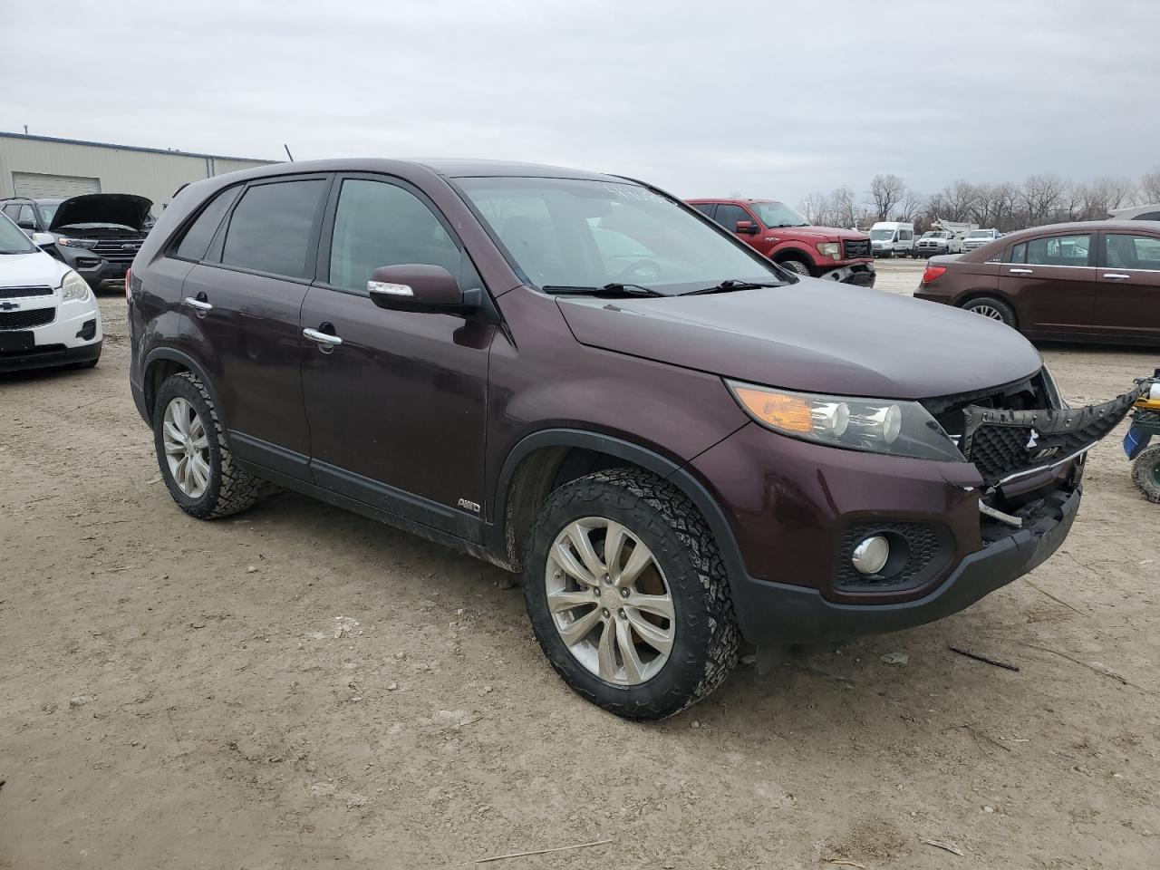 2011 KIA Sorento VIN 5XYKUDA25BG003025 Copart auction photo, front end / rear end damage thumbnail 4