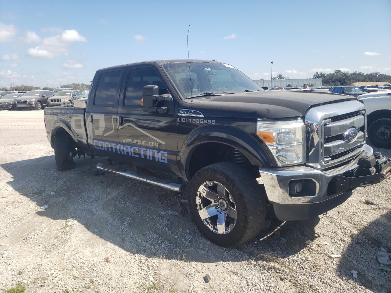 2013 Ford F250 VIN 1FT7W2BT3DEB56008 Copart auction photo, rear end damage thumbnail 4