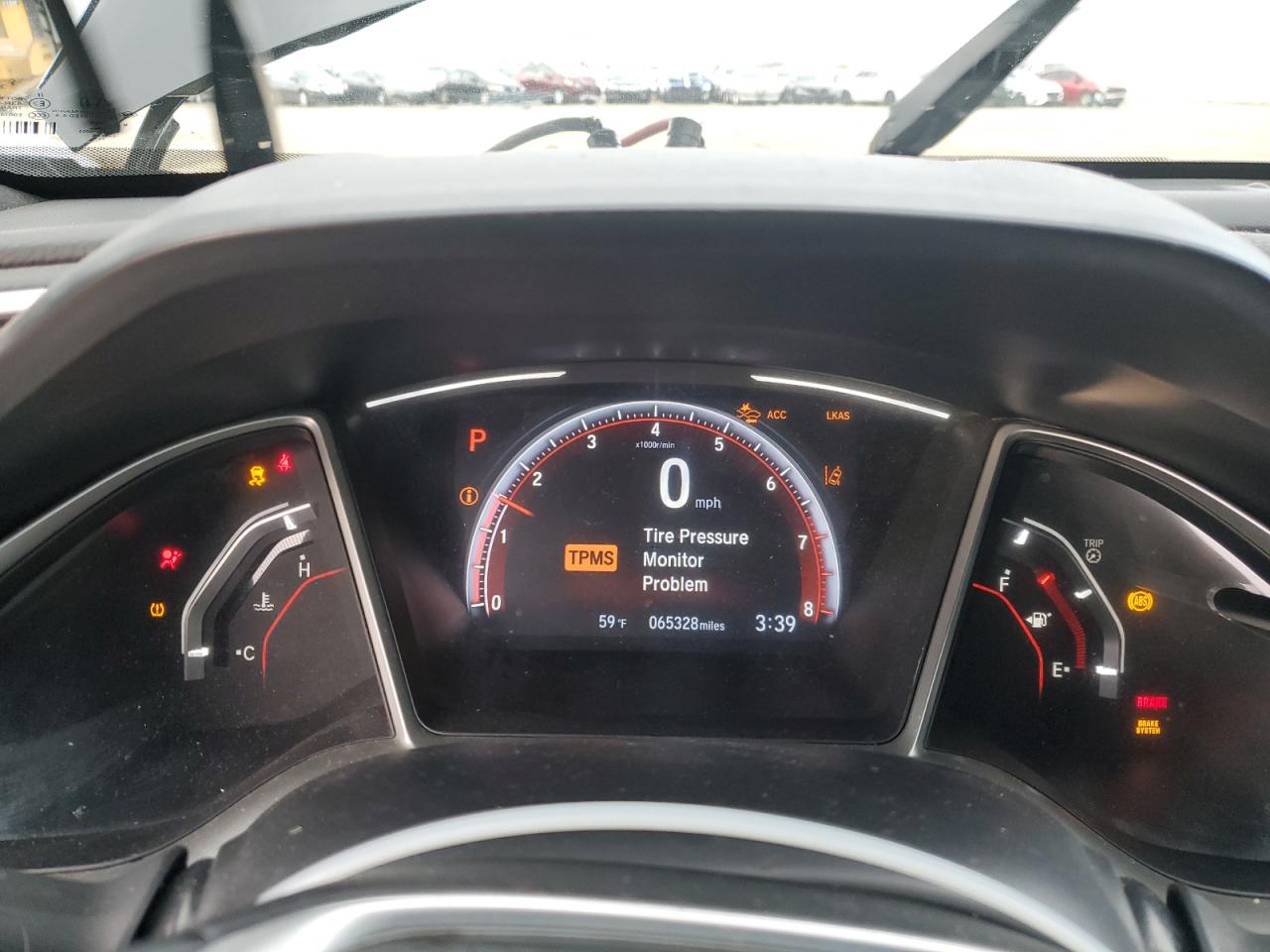 2019 Honda Civic VIN 2HGFC2F8XKH522225 Copart auction photo, front end / side damage thumbnail 9