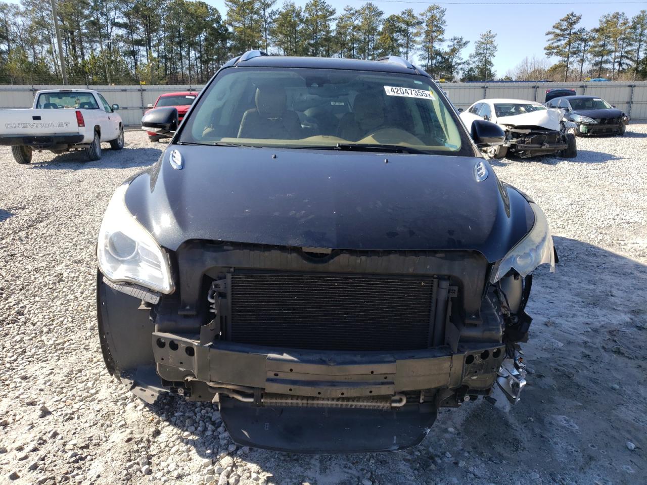 2014 Buick Enclave VIN 5GAKRCKD1EJ193567 Copart auction photo, front end / undercarriage damage thumbnail 5