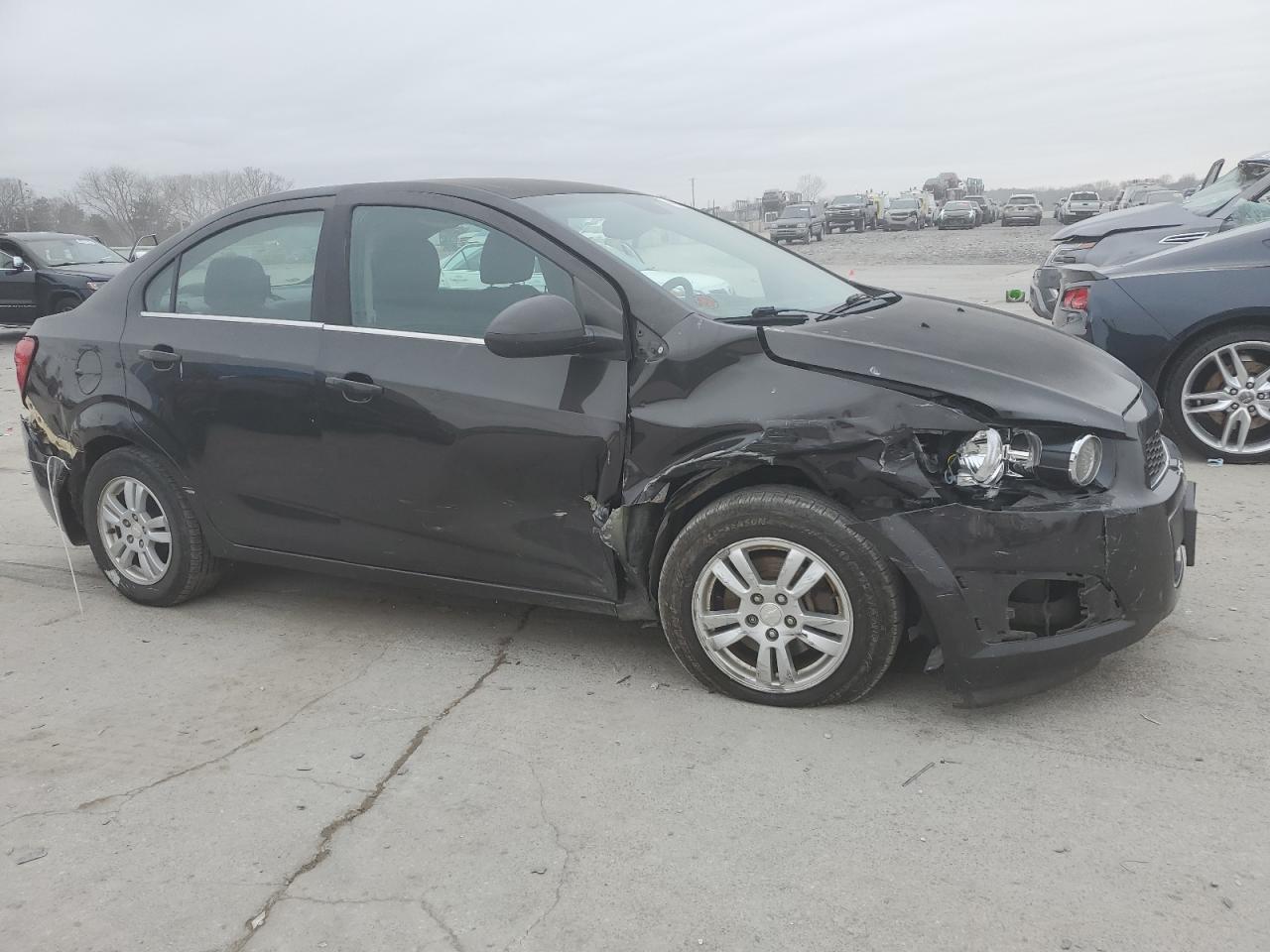 2013 Chevrolet Sonic VIN 1G1JD5SB8D4198144 Copart auction photo, all over damage thumbnail 4