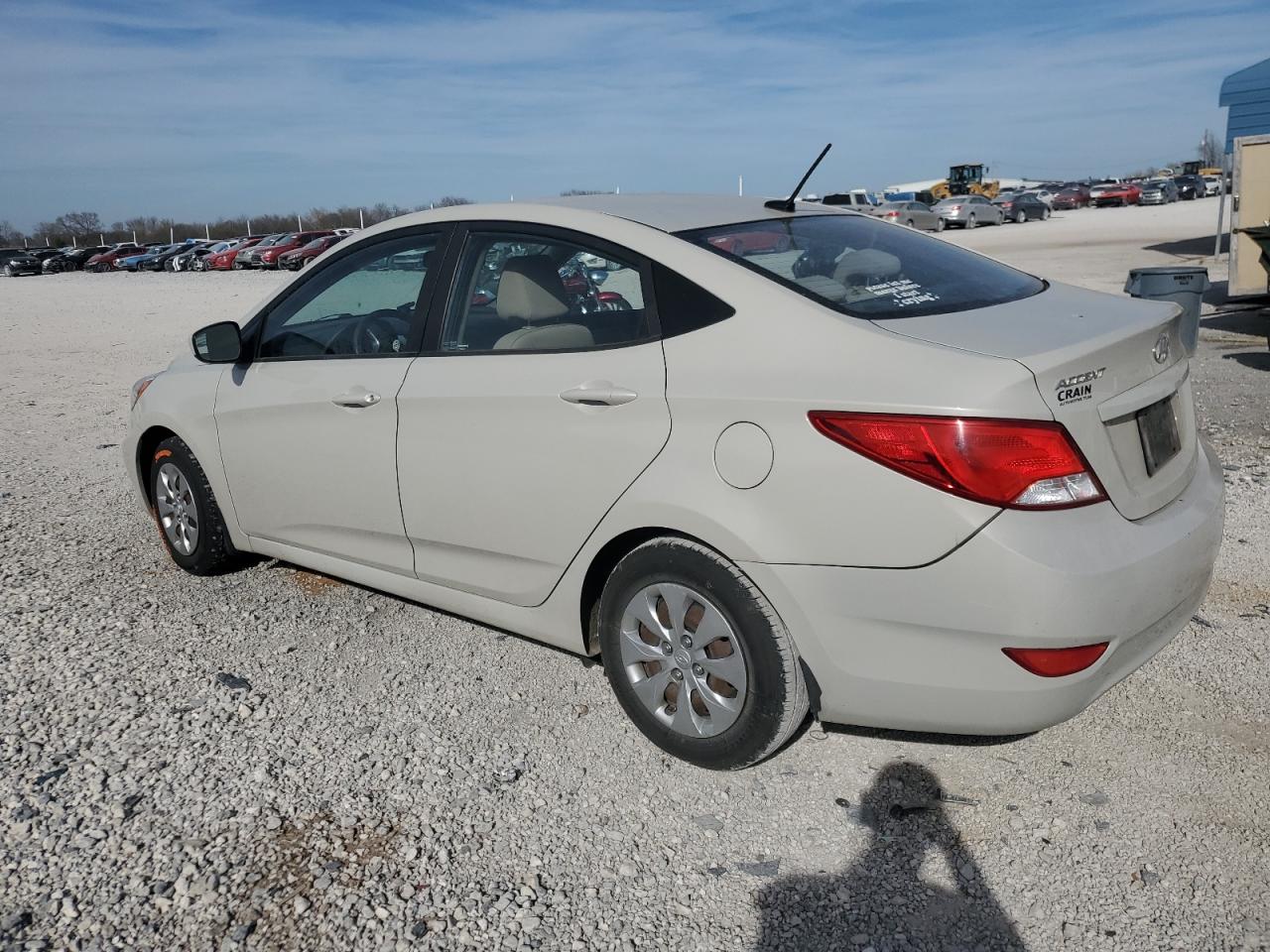 2016 Hyundai Accent VIN KMHCT4AE4GU077636 Copart auction photo, front end / side damage thumbnail 2