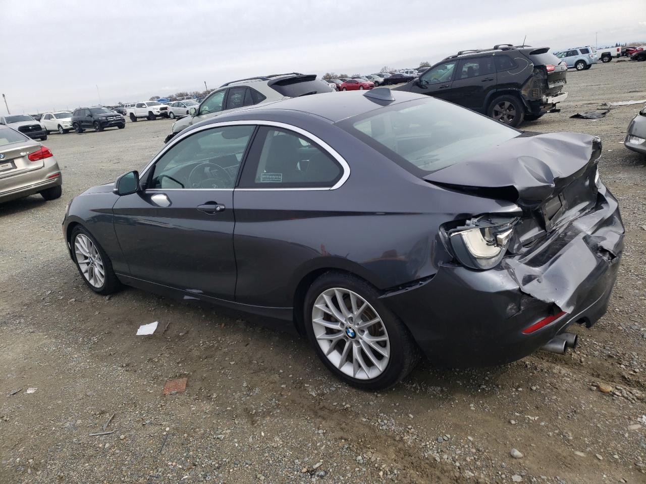 2014 BMW 2er VIN WBA1F5C50EV255519 Copart auction photo, rear end damage thumbnail 2