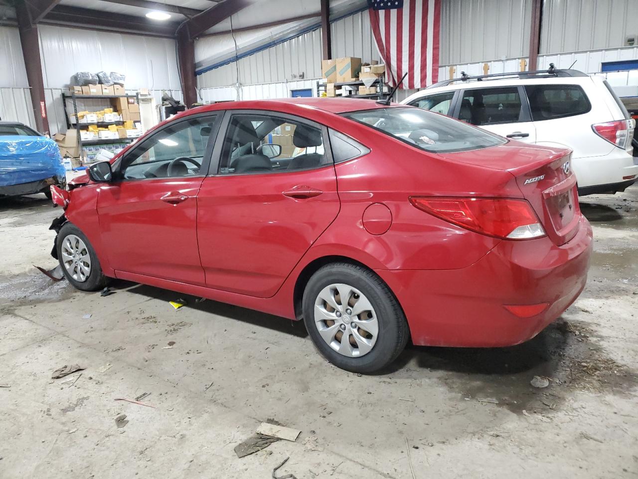 2016 Hyundai Accent VIN KMHCT4AEXGU115886 Copart auction photo, front end damage thumbnail 2