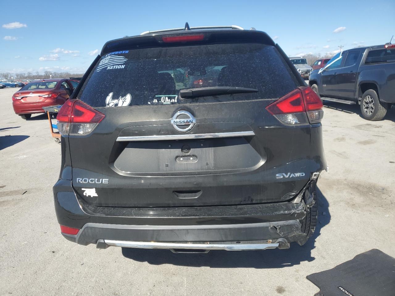 2017 Nissan Rogue VIN KNMAT2MV9HP521542 Copart auction photo, rear end damage thumbnail 6
