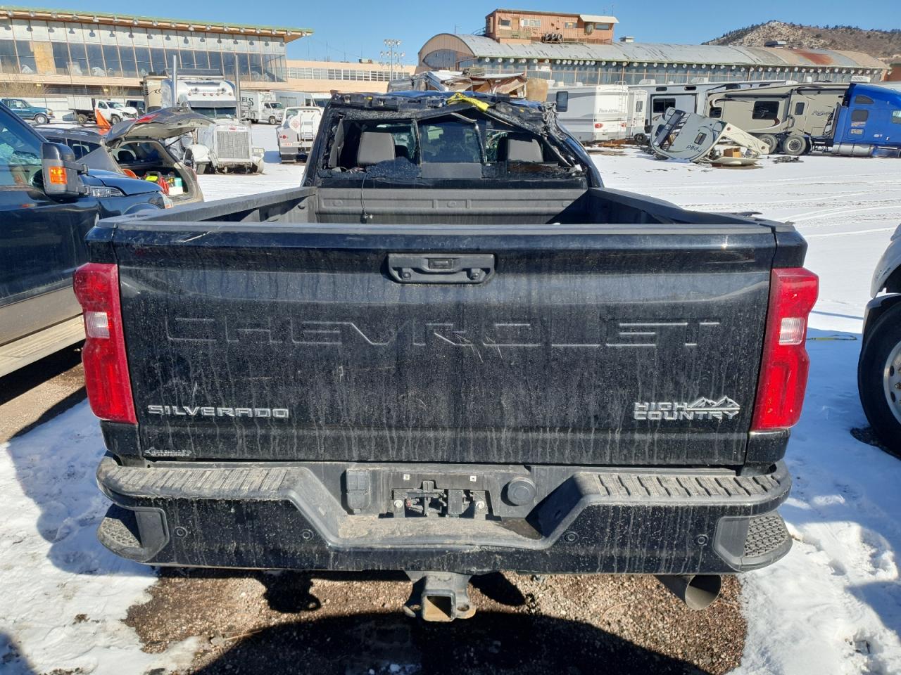 2024 Chevrolet Silverado VIN 1GC4YVEY8RF110830 Copart auction photo, front end / side damage thumbnail 6