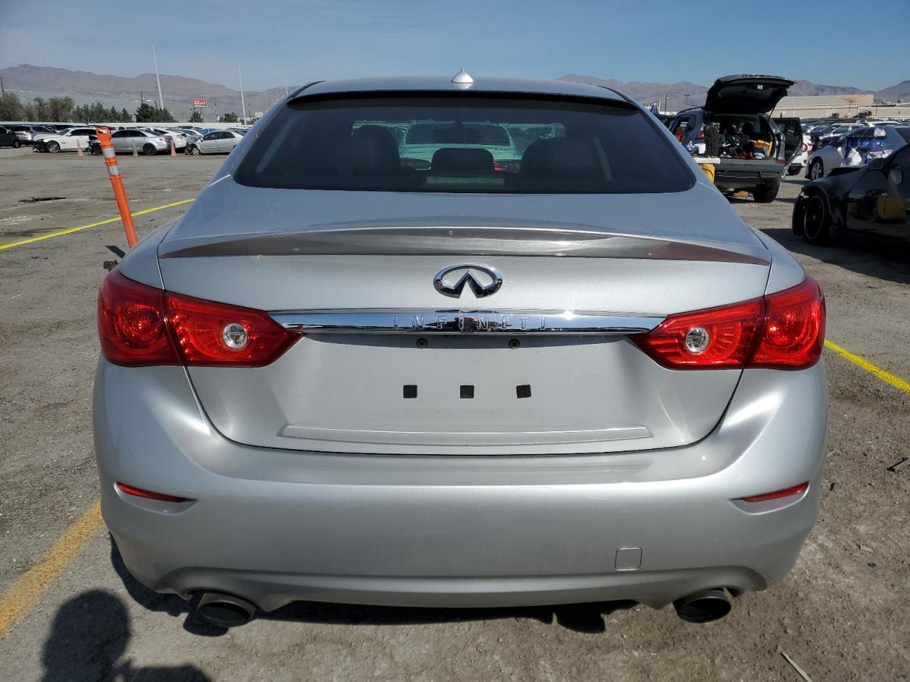 2016 Infiniti Q50 VIN JN1EV7AP9GM304039 Copart auction photo, front end / side damage thumbnail 6