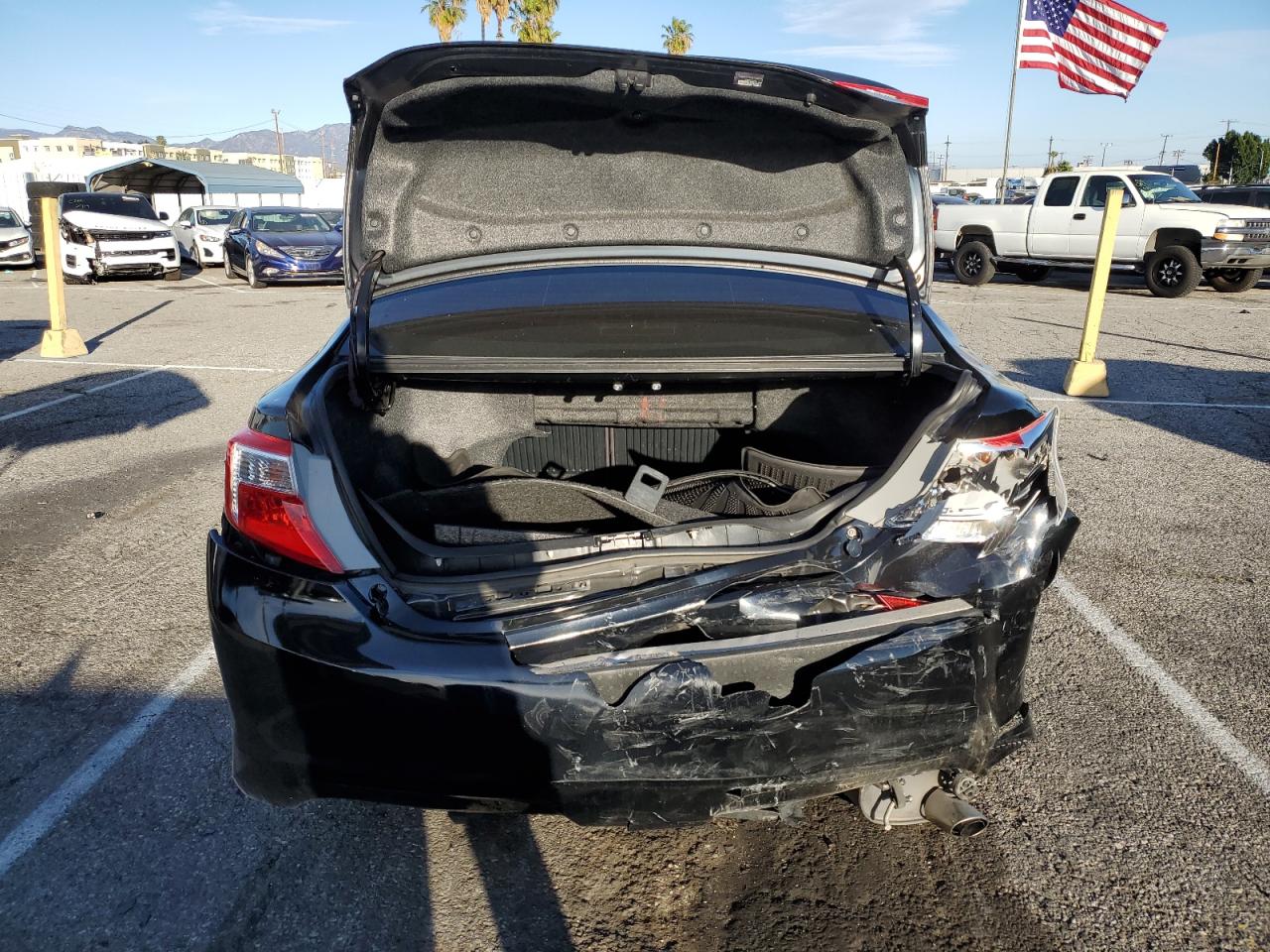 2014 Toyota Camry VIN 4T1BF1FK3EU755158 Copart auction photo, front end / rear end damage thumbnail 6