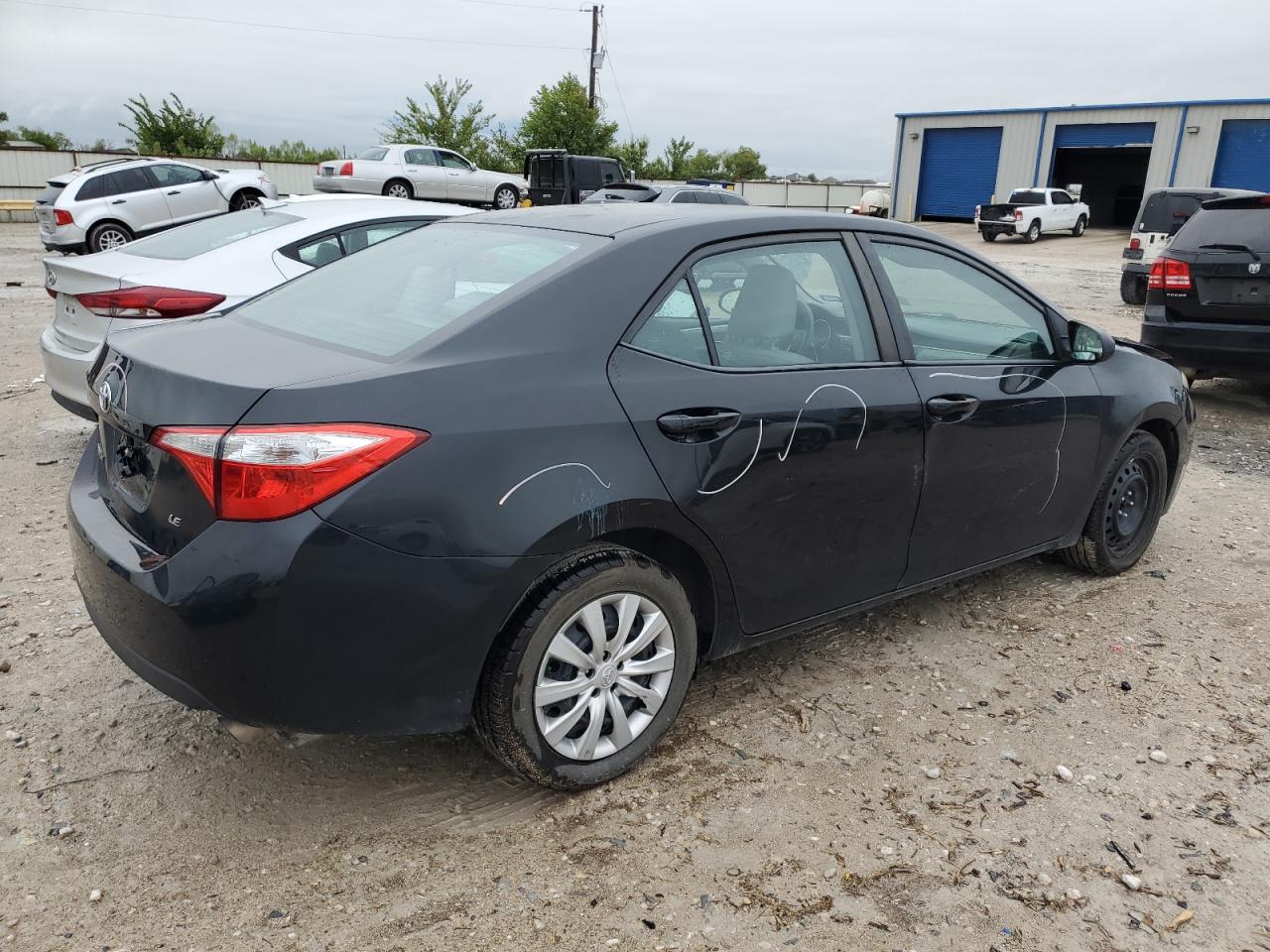 2015 Toyota Corolla VIN 2T1BURHE6FC385435 Copart auction photo, front end / side damage thumbnail 3