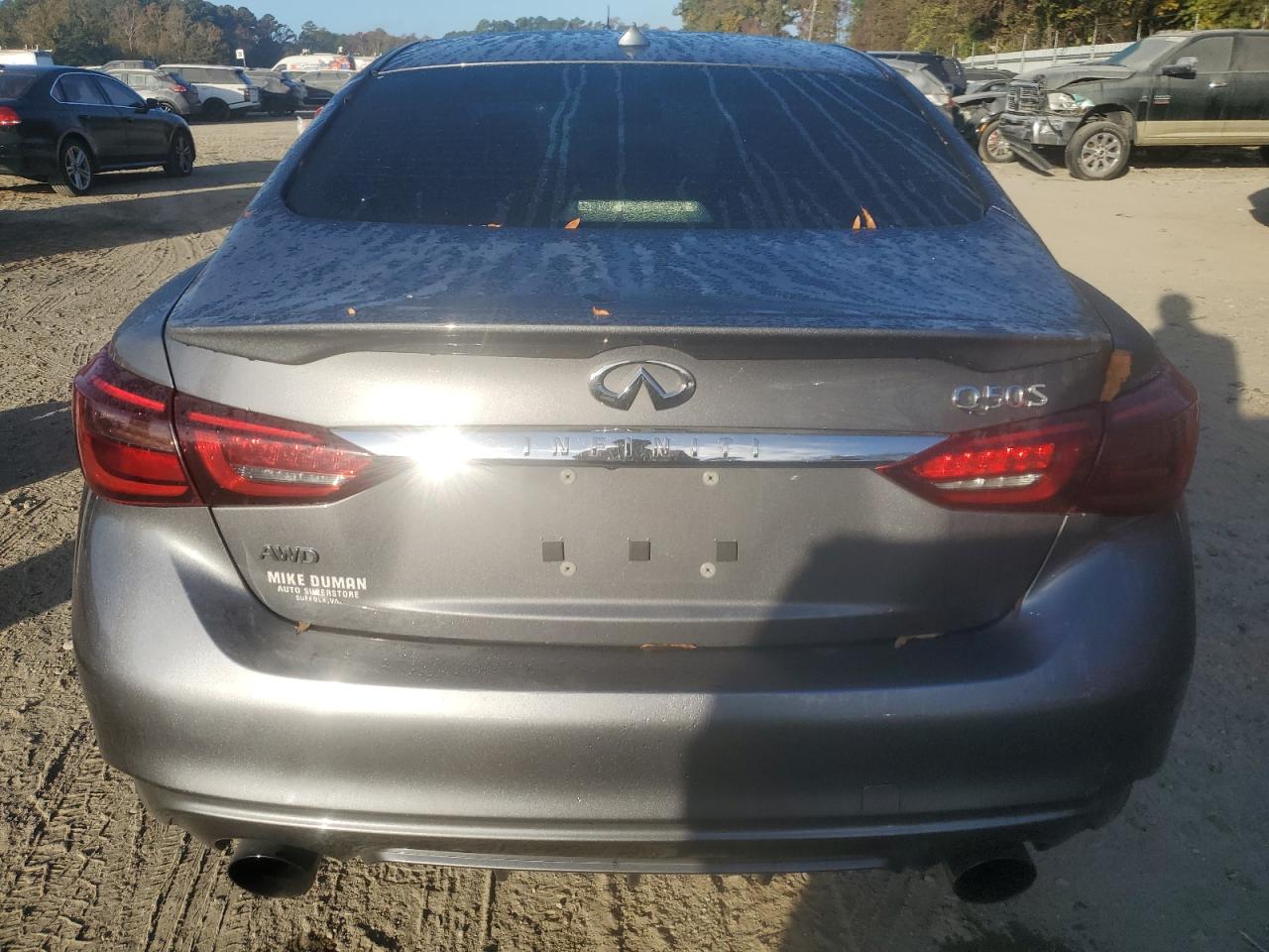 2019 Infiniti Q50 VIN JN1EV7ARXKM557896 Copart auction photo, front end damage thumbnail 6