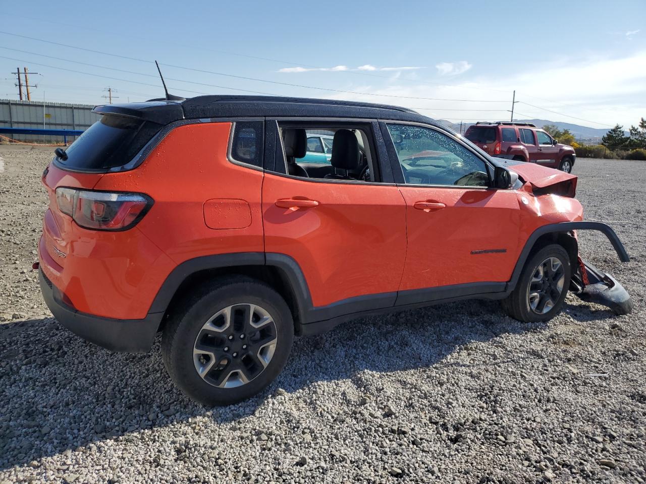 2018 Jeep Compass VIN 3C4NJDDB8JT239855 Copart auction photo, front end damage thumbnail 3