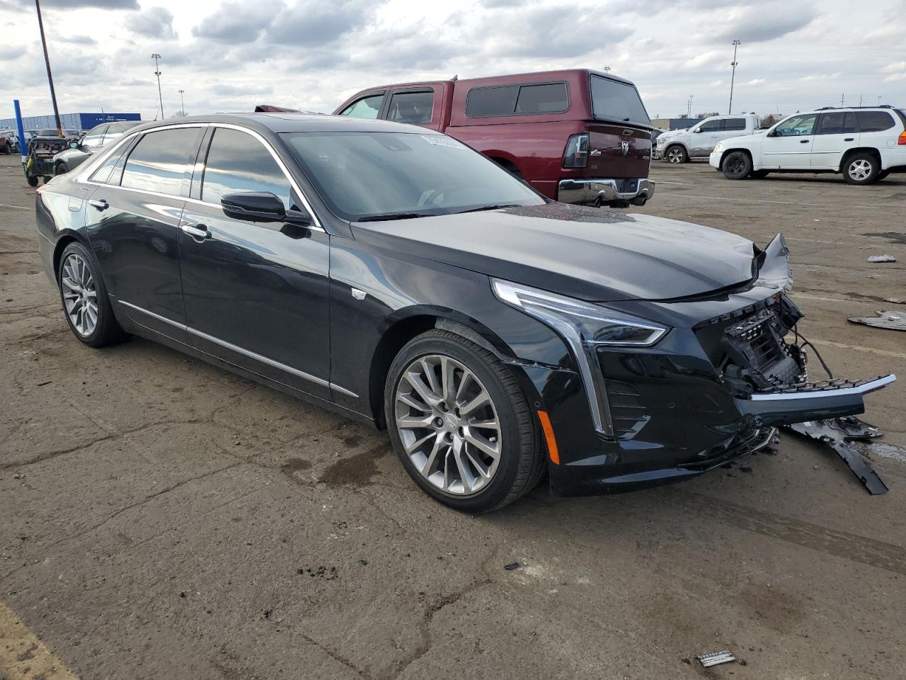 2019 Cadillac CT6 VIN 1G6KD5RS3KU119738 Copart auction photo, front end damage thumbnail 4