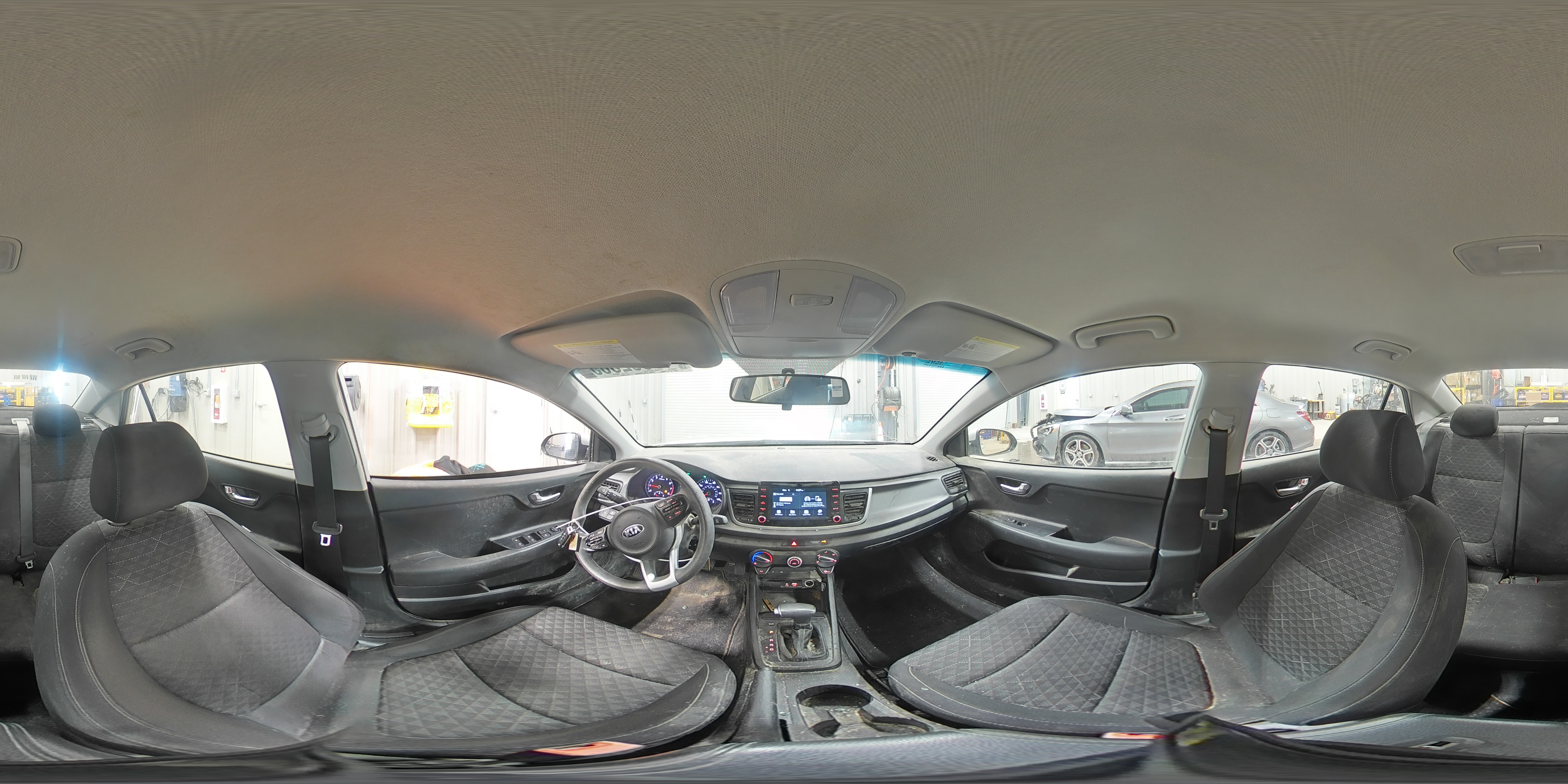 2019 KIA Rio VIN 3KPA24AB0KE233568 Copart auction photo, front end / side damage thumbnail 13