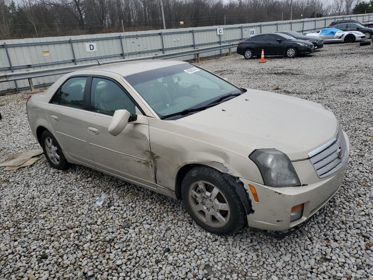2007 Cadillac CTS VIN 1G6DM57T070106531 Copart auction photo, side damage thumbnail 4