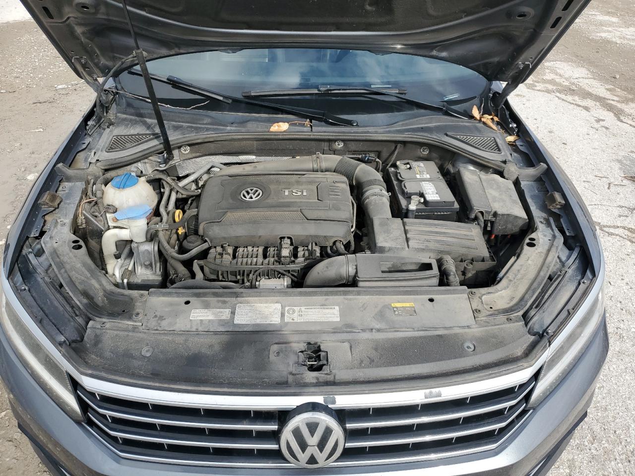 2017 Volkswagen Passat VIN 1VWGT7A34HC008746 Copart auction photo, front end / side damage thumbnail 11