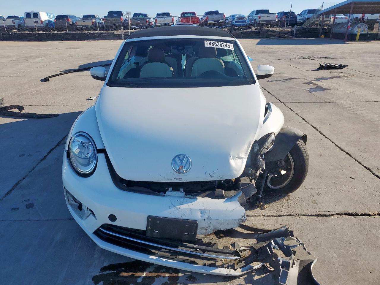 2017 Volkswagen Beetle VIN 3VW517AT2HM813799 Copart auction photo, front end damage thumbnail 5