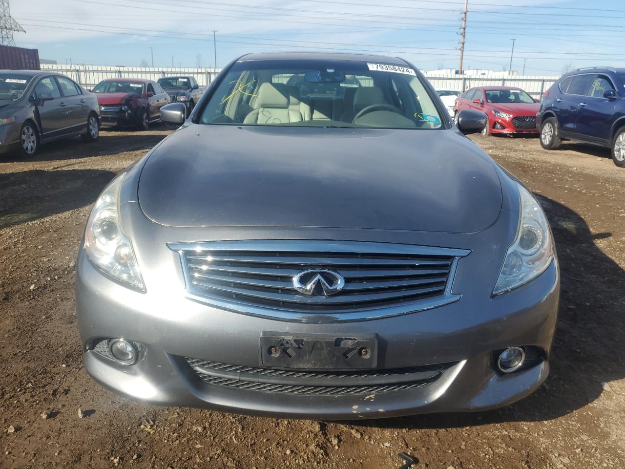2012 Infiniti G VIN JN1CV6AR4CM673744 Copart auction photo, side / rear end damage thumbnail 5