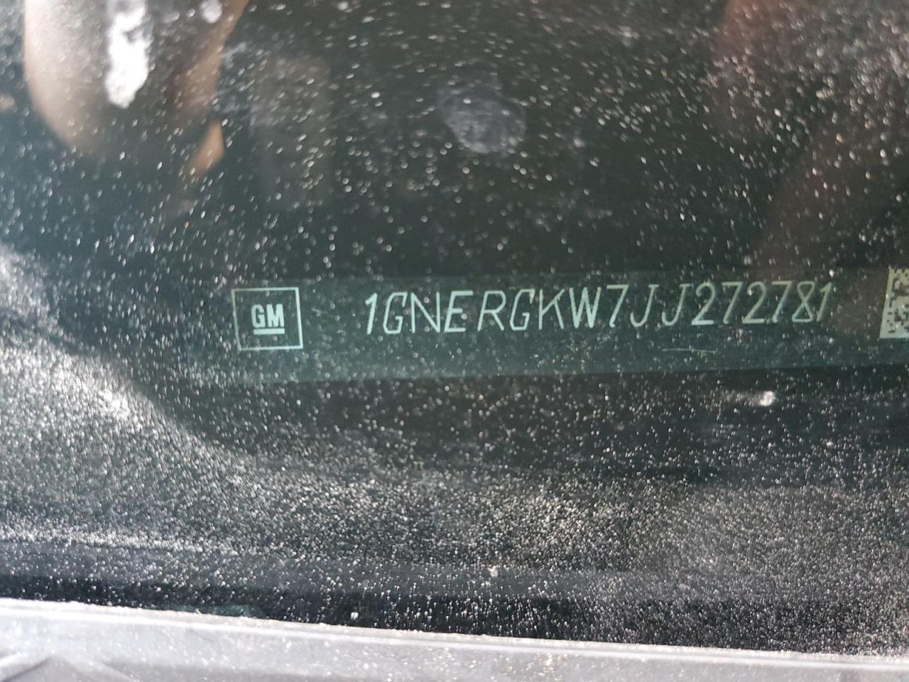 2018 Chevrolet Traverse VIN 1GNERGKW7JJ272781 Copart auction photo, front end / minor dent/scratches damage thumbnail 15