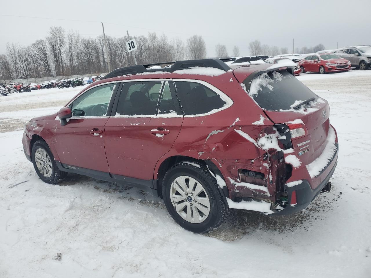 2018 Subaru Outback VIN 4S4BSACC6J3288178 Copart auction photo, rear end / front end damage thumbnail 2