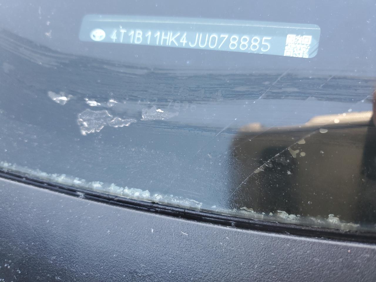 2018 Toyota Camry VIN 4T1B11HK4JU078885 Copart auction photo, all over damage thumbnail 12