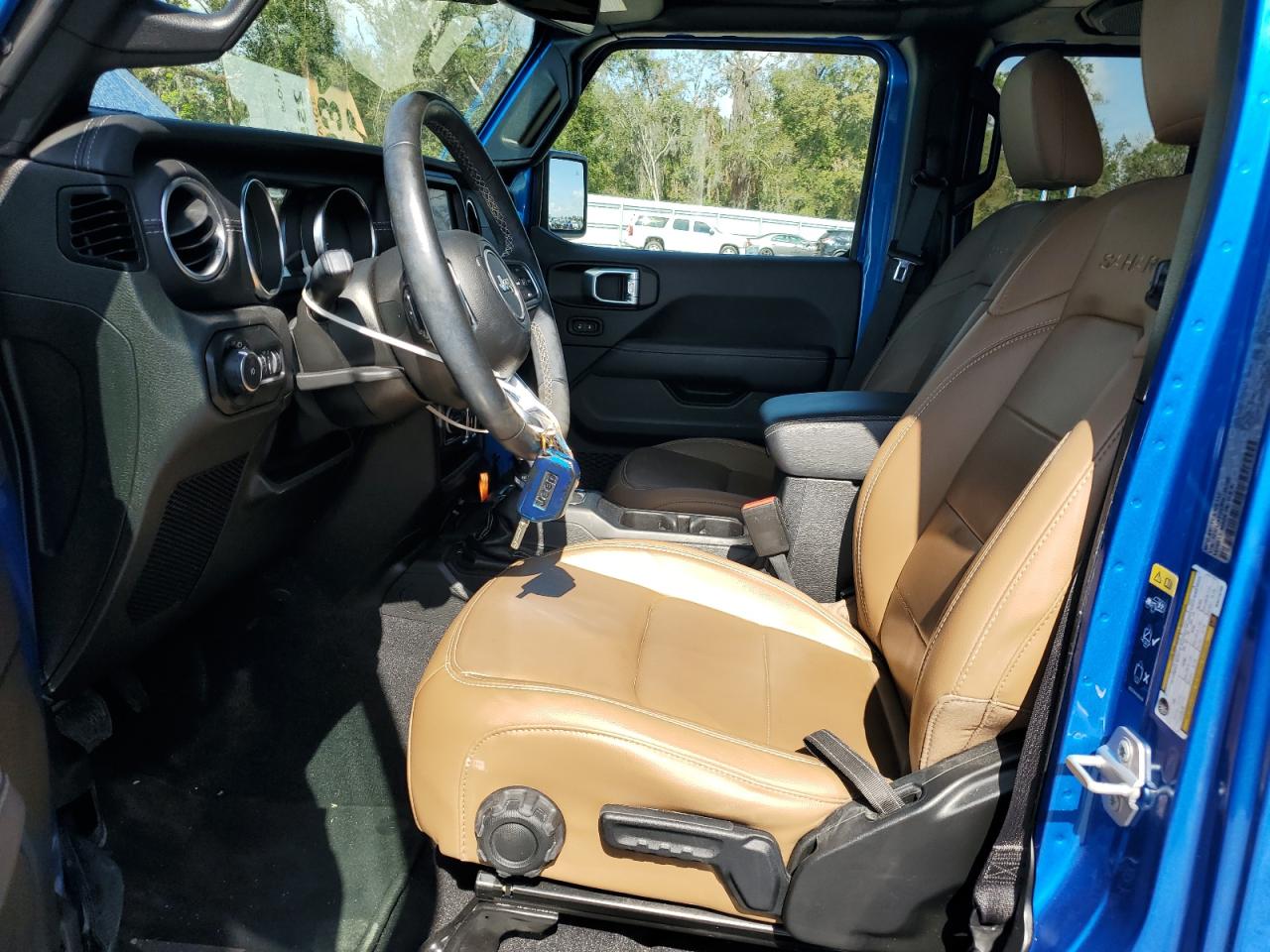 2021 Jeep Wrangler VIN 1C4HJXEG5MW715700 Copart auction photo, frame damage damage thumbnail 7