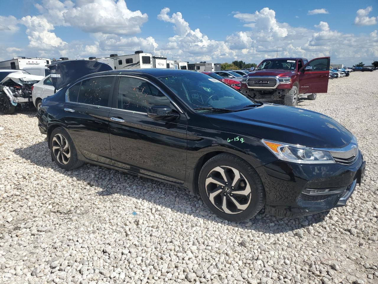 2017 Honda Accord VIN 1HGCR2F83HA015174 Copart auction photo, rear end damage thumbnail 4