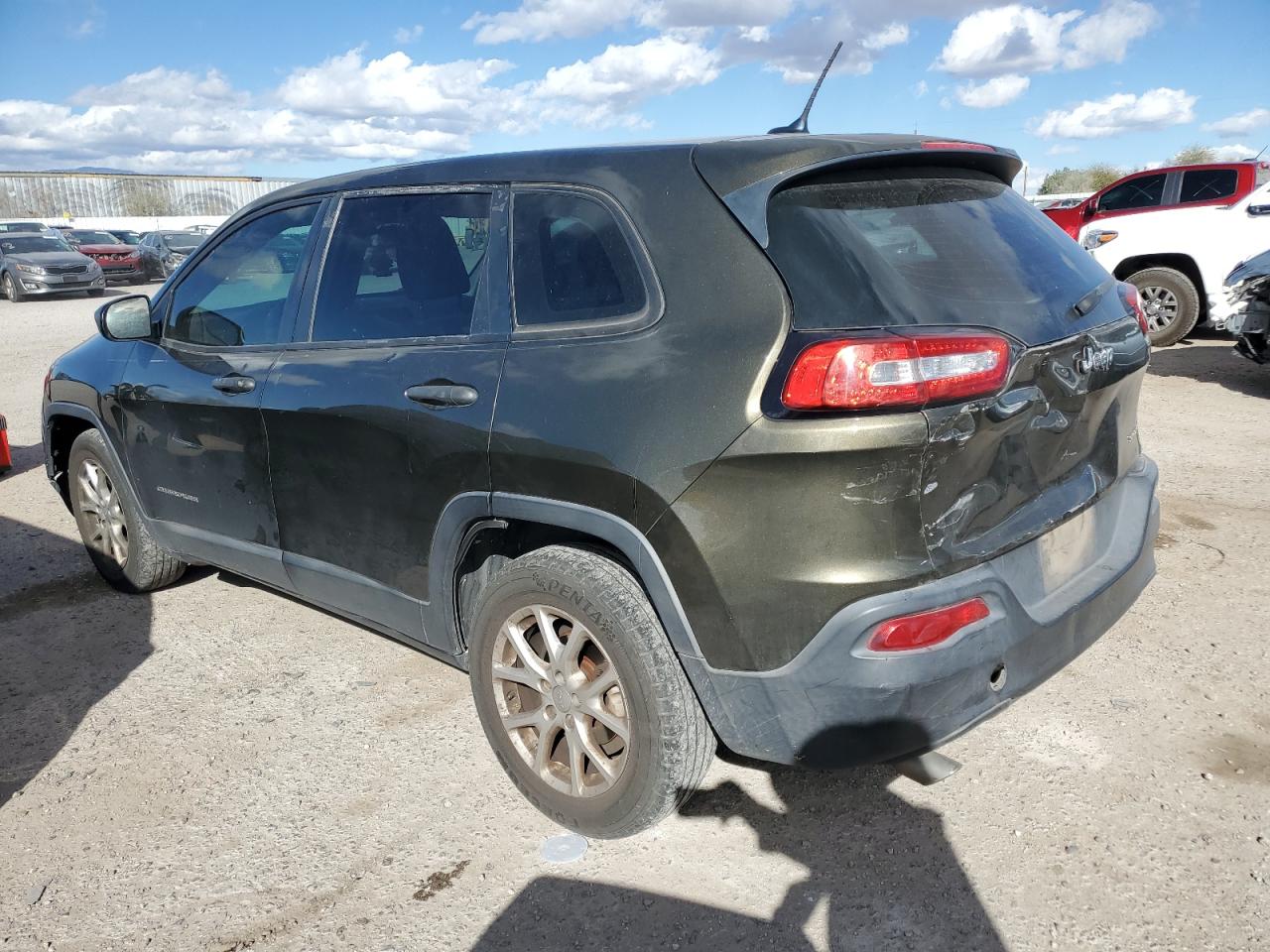 2015 Jeep Grand Cherokee VIN 1C4PJLAB3FW553860 Copart auction photo, rear end / front end damage thumbnail 2