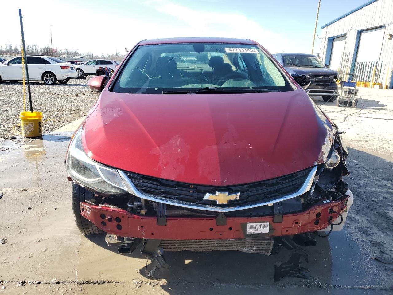 2016 Chevrolet Cruze VIN 1G1BE5SM6G7252174 Copart auction photo, side / front end damage thumbnail 5