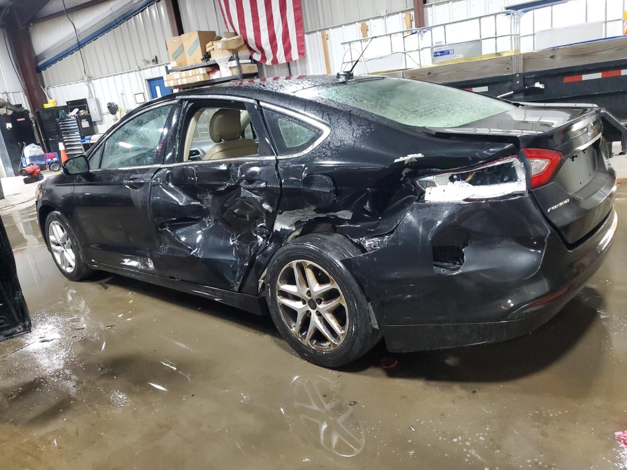 2015 Ford Fusion VIN 1FA6P0HDXF5109418 Copart auction photo, side / rear end damage thumbnail 2