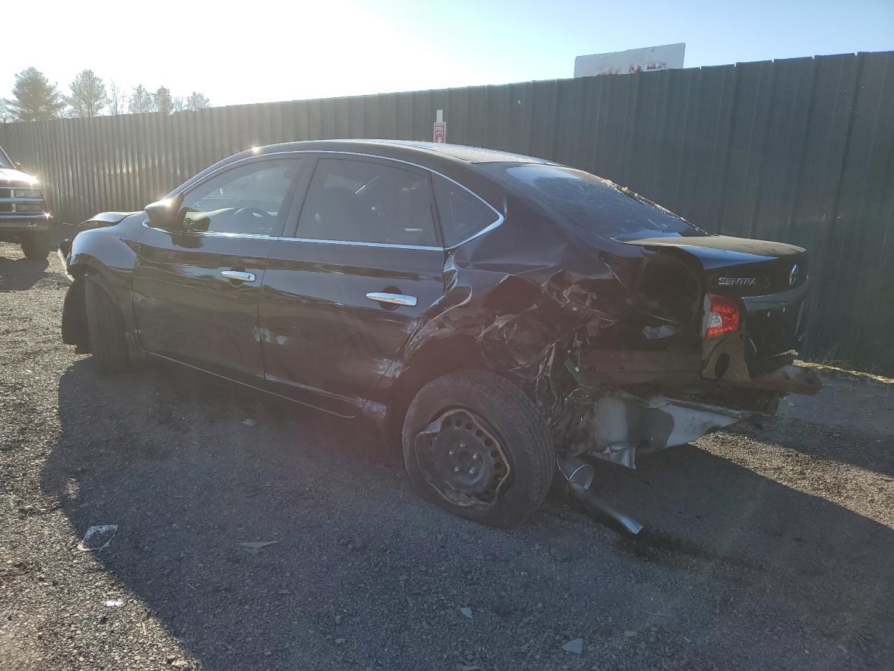 2014 Nissan Sentra VIN 3N1AB7APXEL683132 Copart auction photo, rear end / side damage thumbnail 2