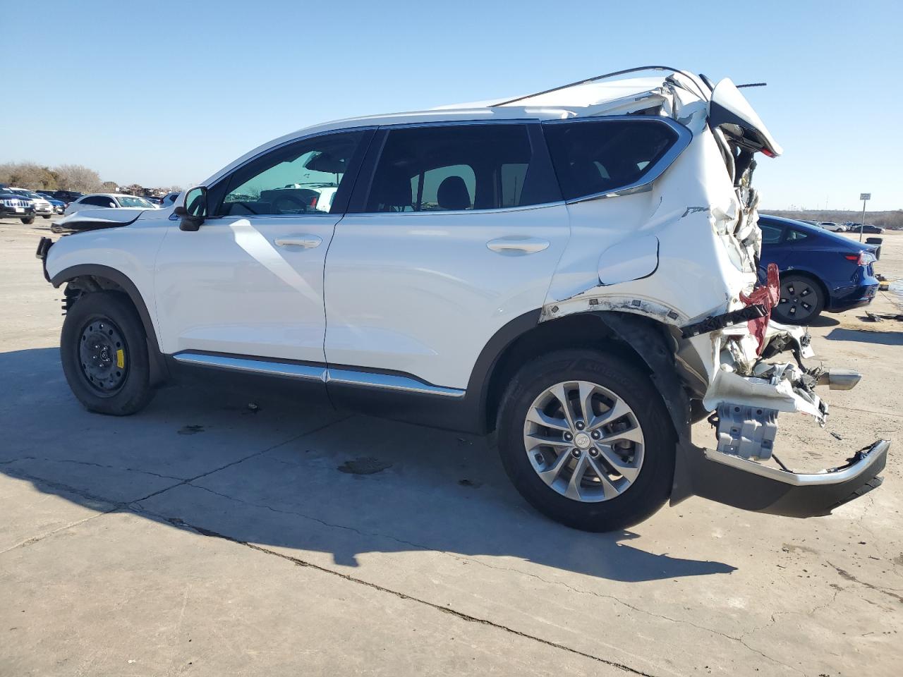 2020 Hyundai Santa Fe VIN 5NMS23AD4LH235740 Copart auction photo, rear end / front end damage thumbnail 2
