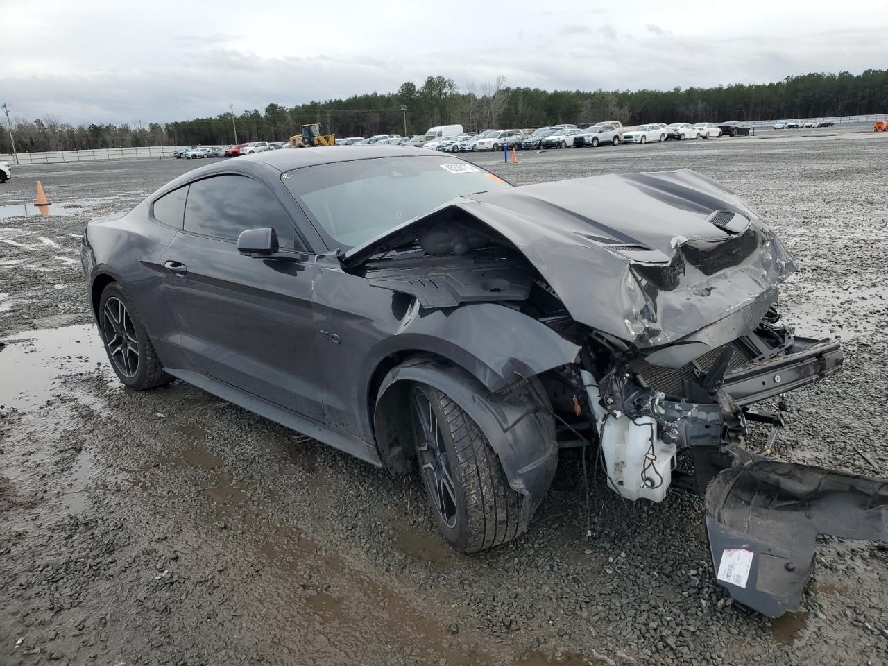 2022 Ford Mustang VIN 1FA6P8CF1N5136528 Copart auction photo, front end damage thumbnail 4