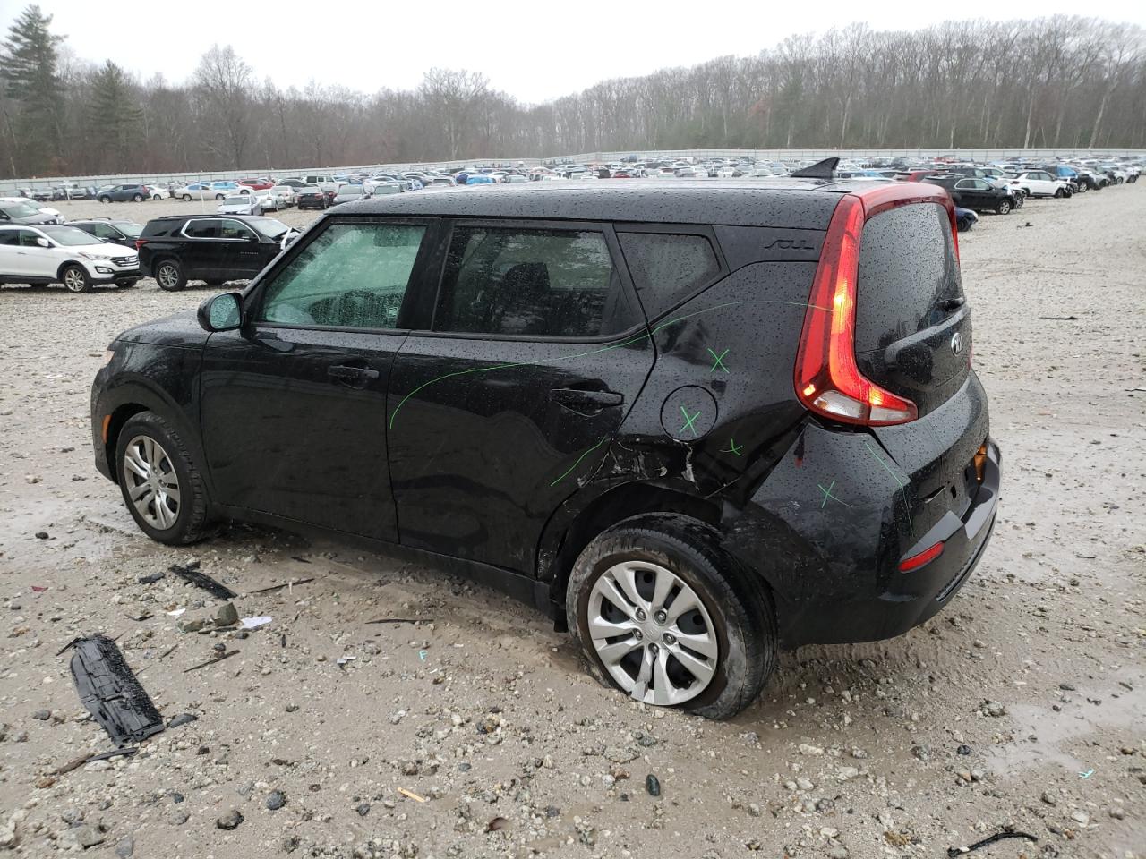 2020 KIA Soul VIN KNDJ23AU6L7725339 Copart auction photo, rear end / undercarriage damage thumbnail 2